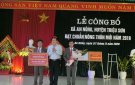 Xã An Nông (Triệu Sơn) tổ chức lễ công bố Quyết định xã đạt chuẩn NTM năm 2019.