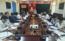 Họp Ban chỉ đạo Chương trình mục tiêu Quốc gia xây dựng nông thôn mới huyện năm 2020