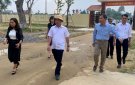 Đồng chí Lê Kim Chất, Phó Bí thư Thường trực Huyện uỷ làm việc với xã Xuân Lộc về tiến độ xây dựng xã đạt chuẩn NTM.