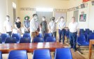 Đồng chí Bí thư Huyện ủy Mai Nhữ Thắng, kiểm tra tiến dộ xây dựng NTM tại 3 xã, Triệu Thành, Hợp Tiến và Thọ Bình.