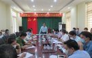 Ban chỉ đạo chương trình mục tiêu Quốc gia xây dựng NTM huyện Triệu Sơn làm việc với xã Vân Sơn về tiến độ xây dựng xã NTM nâng cao năm 2021