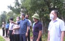 Phó Chủ tịch UBND tỉnh Lê Đức Giang kiểm tra và làm việc tại huyện Triệu Sơn về tình hình xây dựng huyện nông thôn mới năm 2021