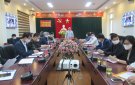  Thường vụ Huyện ủy tổ chức cuộc họp trực tuyến chỉ đạo tiếp tục tập trung cao độ thực hiện các nhiệm vụ huyện đạt chuẩn nông thôn mới