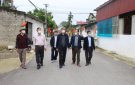Phó Chủ tịch UBND huyện Lê Quang Trung, kiểm tra, đôn đốc việc thực hiện các tiêu chí nông thôn mới tại các xã, thị trấn