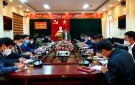 UBND huyện tổ chức hội nghị bàn biện pháp thực hiện xây dựng xã NTM nâng cao, xã NTM kiểu mẫu, xã ATTP nâng cao năm 2022