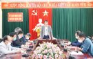 UBND huyện làm việc giao nhiệm vụ xây dựng xã đạt chuẩn nông thôn mới 