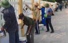 Dịp nghỉ lễ Giỗ Tổ Hùng Vương, nhân dân 7/7 thôn Xã Thọ Vực ra quân lao động công ích xây dựng nông thôn mới nâng cao.