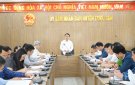Giao ban tiến độ xây dựng xã đạt chuẩn NTM nâng cao, NTM kiểu mẫu năm 2023 trên địa bàn huyện.