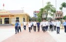 Chủ tịch UBND huyện làm việc tại xã Dân Lý về tiến độ xây dựng NTM nâng cao.