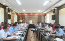 UBND huyện làm việc với các xã dự kiến được ngân sách huyện hỗ trợ để xây dựng các công trình đạt chuẩn nông thôn mới nâng cao năm 2023