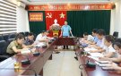 UBND huyện họp rà soát các tiêu chí xây dựng huyện nông thôn mới nâng cao