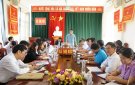 UBND huyện làm việc với các xã Thọ Vực đẩy nhanh tiến độ thực hiện các tiêu chí xã Nông thôn mới kiểu mẫu