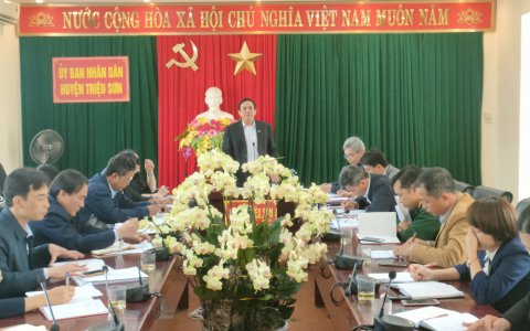UBND huyện tổ chức hội nghị giao ban 5 xã phấn đấu đạt chuẩn nông thôn mới năm 2021