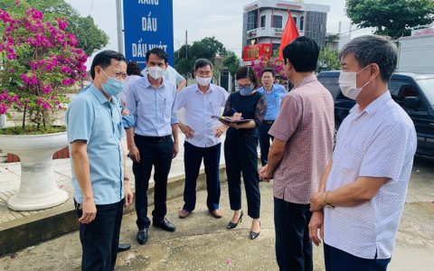 Văn phòng Điều phối Chương trình xây dựng NTM tỉnh, kiểm tra, đánh giá thực tế tại 2 xã Vân Sơn, Đồng Lợi về xây dựng xã NTM nâng cao.