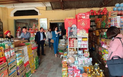 Thẩm định xã, thị trấn an toàn thực phẩm, ATTP nâng cao đối với các xã Thọ Vực, Dân Lực, Hợp Thành và Văn Sơn