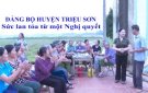 Đảng bộ huyện Triệu Sơn Sức lan tỏa từ một Nghị quyết