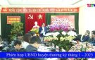 Phiên họp UBND huyện thường kỳ tháng 1 - 2023