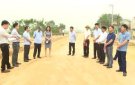 CHỦ TỊCH UBND HUYỆN KIỂM TRA MỘT SỐ DỰ ÁN THI CÔNG TRÊN ĐỊA BÀN HUYỆN
