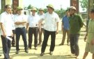 BÍ THƯ HUYỆN ỦY KIỂM TRA THỰC HIỆN NGHỊ QUYẾT 12 CỦA BAN CHẤP HÀNH ĐẢNG BỘ HUYỆN
