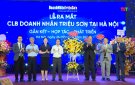 LÃNH ĐẠO HUYỆN CHÚC MỪNG CÂU LẠC BỘ DOANH NHÂN TRIỆU SƠN TẠI THÀNH PHỐ HÀ NỘI