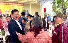Bí thư Huyện ủy Lê văn Tuấn, dự ngày hội Đại Đoàn kết toàn dân tộc khu dân cư xã Tiến Nông