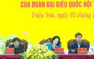ĐẠI BIỂU QUỐC HỘI  KHÓA XV TIẾP XÚC CỬ TRI TẠI HUYỆN TRIỆU SƠN