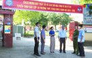 Phó Chủ tịch UBND huyện Lê Quang Trung kiểm tra công tác phục vụ kỳ thi tuyển sinh lớp 10 THPT