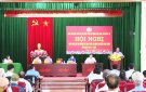 Thường trưc HĐND huyện khóa XVIII, nhiệm kỳ 2021 2026,tiếp xúc cử tri tại xã, thị trấn
