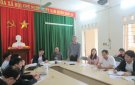 Các đồng chí Phó Chủ tịch UBND huyện dự sinh hoạt Chi bộ với Trường Mầm non Xuân Thịnh và Trường THCS Khuyến Nông