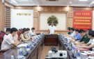 Khối Nội chính sơ kết hoạt động 6 tháng đầu năm năm 2023 trên địa bàn huyện.