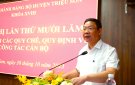 Huyện ủy Triệu Sơn triển khai các quy định mới về công tác cán bộ.