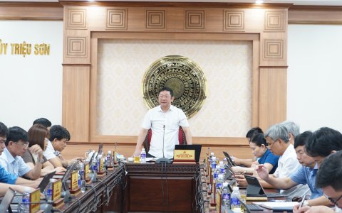 Hội nghị Ban Thường vụ Huyện ủy tháng 6/2023.