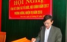 Thường trực Huyện ủy tổ chức hội nghị tổng kết công tác Tổ chức, công tác  Nội chính năm 2017