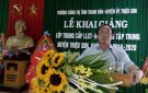 Trường Chính trị tỉnh phối hợp với Huyện ủy Triệu Sơn khai giảng lớp TCLLHC không tập trung khóa học 2019-2020.