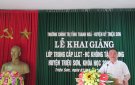 Khai giảng Lớp Trung cấp Lý luận Chính trị - Hành chính hệ không tập trung huyện Triệu Sơn, khóa học 2020 - 2021