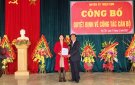 Huyện ủy Triệu Sơn tổ chức công bố các quyết định về công tác cán bộ