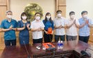 Thường trực Huyện ủy làm việc với Trung tâm VH.TT.TT và DL huyện.