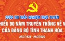 Kế hoạch và thể lệ triển khai cuộc thi trắc nghiệm trực tuyến “Tìm hiểu 90 năm  truyền thống vẻ vang của Đảng bộ tỉnh Thanh Hóa” 