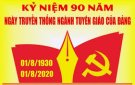 HƯỚNG DẪN: Tuyên truyền kỷ niệm 90 năm Ngày truyền thống ngành Tuyên giáo (01/8/1930 - 01/8/2020) 