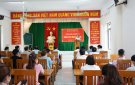 Đồng chí Phó Bí thư Thường trực Huyện ủy dự Lễ bế giảng lớp bồi dưỡng Đảng viên mới khóa 58.